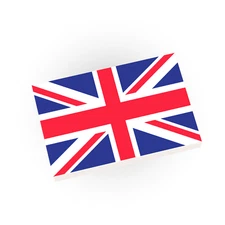 United Kingdom Country Flag - UK - Custom Printed -  Minifig - Brick City