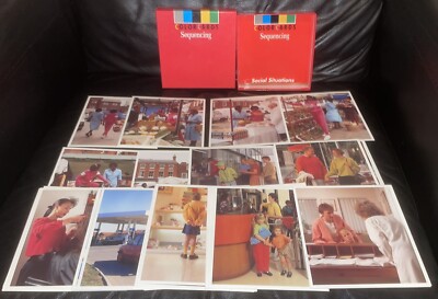 VINTAGE 1991 EDUCATIONAL LEARNING CARDS SEQUENCING-SOCIAL SITUATIONS NEVER USED