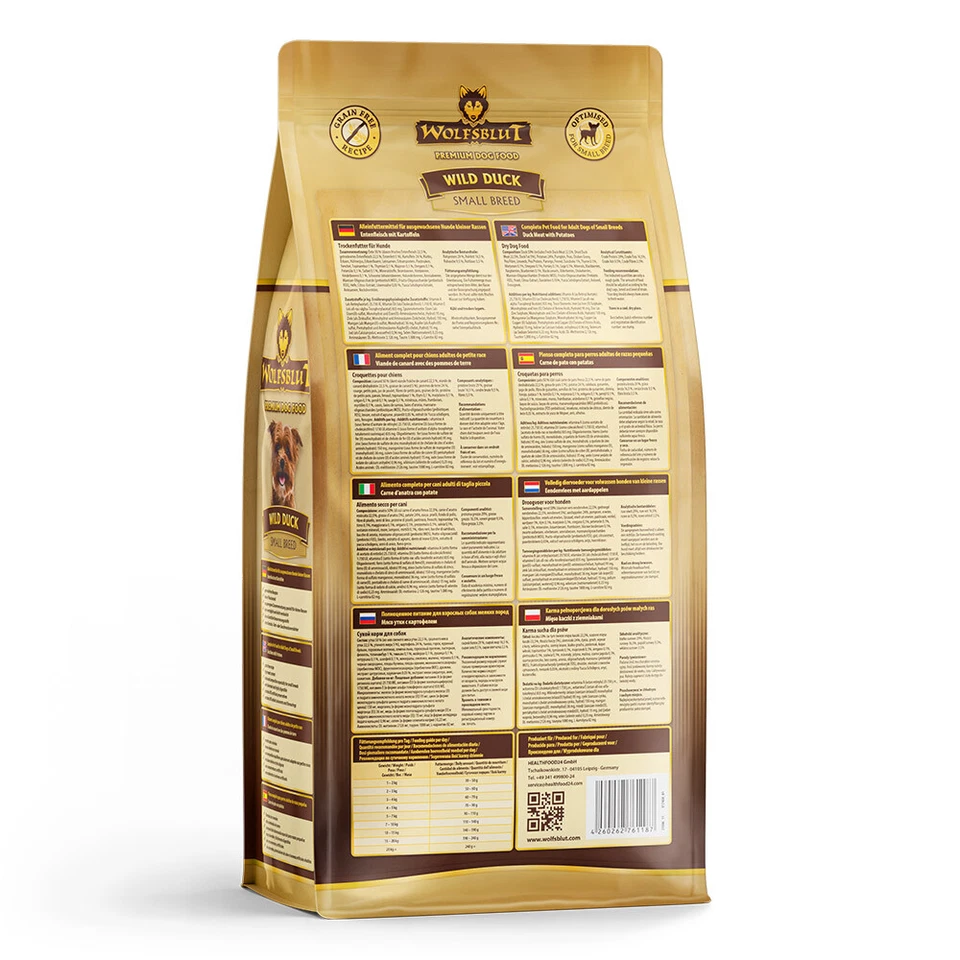 Wolfsblut - Wild Duck Small Breed - 2 kg - Hundefutter - Bild 3 von 4