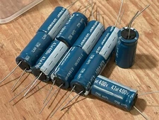 10 pieces Jamicon 47 uF 400V electrolytic capacitors