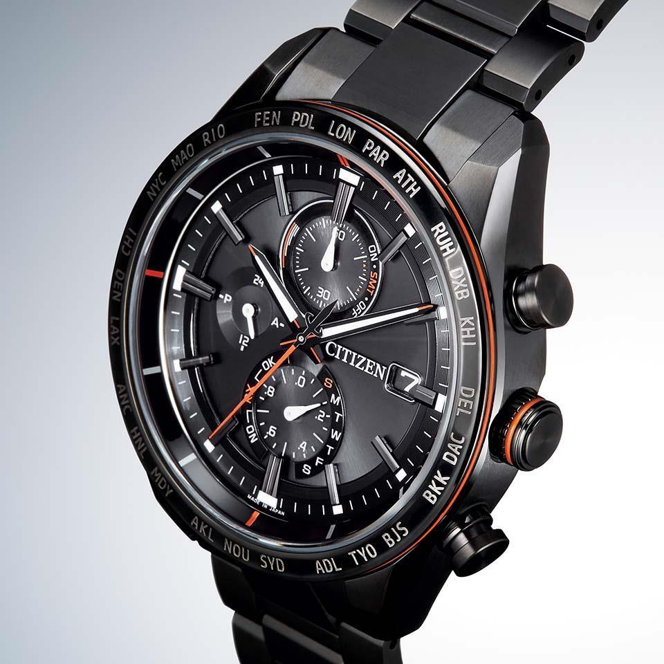 CITIZEN ATTESA AT8185-62E ACT Line Eco-Drive Radio Solar Black
