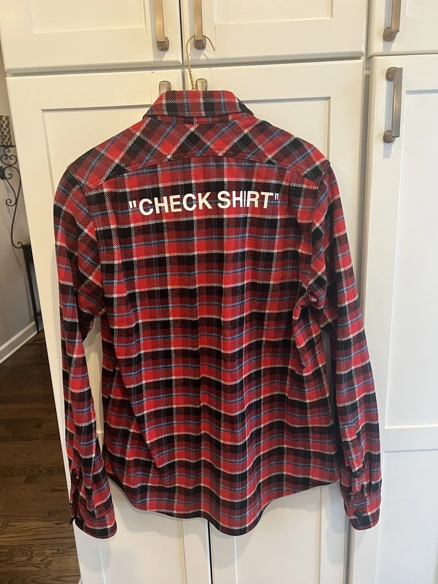 Off-White 2013 “Check Shirt” Flannel Shirt Size S (Fits Like M-L)