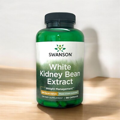White Kidney Bean 180caps Extract Carb and fat Blocker 1000mg Weight Management