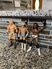 3 WWE WWF Vintage Action Figures Jakks Pacific & Mattel Booker T Ziegler Jarrett