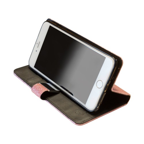 Personalised Initial PU Leather Phone Case Pink Glitter Cover For Apple Iphone - Picture 5 of 11