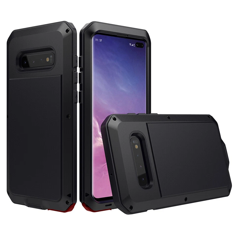 三星 S10 S20 S21 S22 S23 外壳 保护套 坚固金属框架 + 硅胶 防震 — 第 2/4 张图片