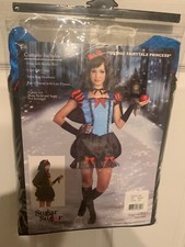 NWOT Dreamgirl Gothic Fairytale Princess Costume Snow White Juniors Size M 7-9