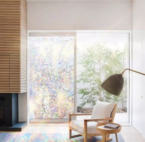 Regenbogeneffekt Sichtschutz Fensterfolie Mattierfenster Aufkleber Aufkleber Statisch Kleben - Bild 2 von 9