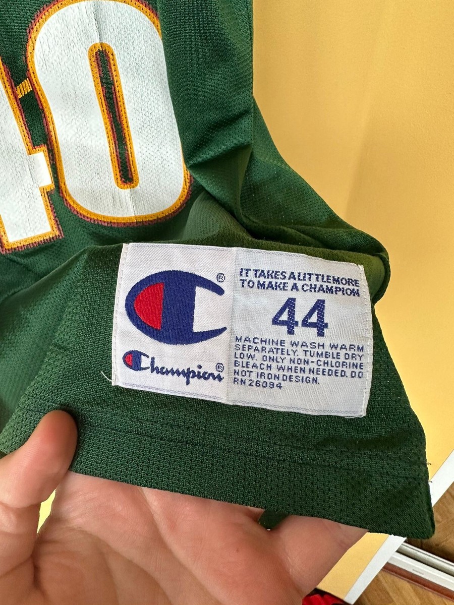 Vintage Shawn Kemp #40 Champion Seattle Super Sonics NBA