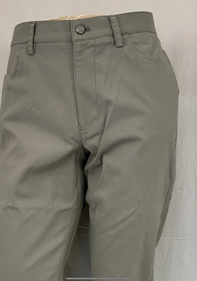 Pantalones Alfani 34x32 algodón topo nailon frente plano nuevos sin etiquetas ygi p1-452 Foto 3 de 4