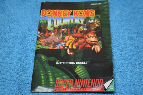 Donkey Kong Country Super Nintendo SNES Original Authentic with Manual G-3 - Picture 5 of 6