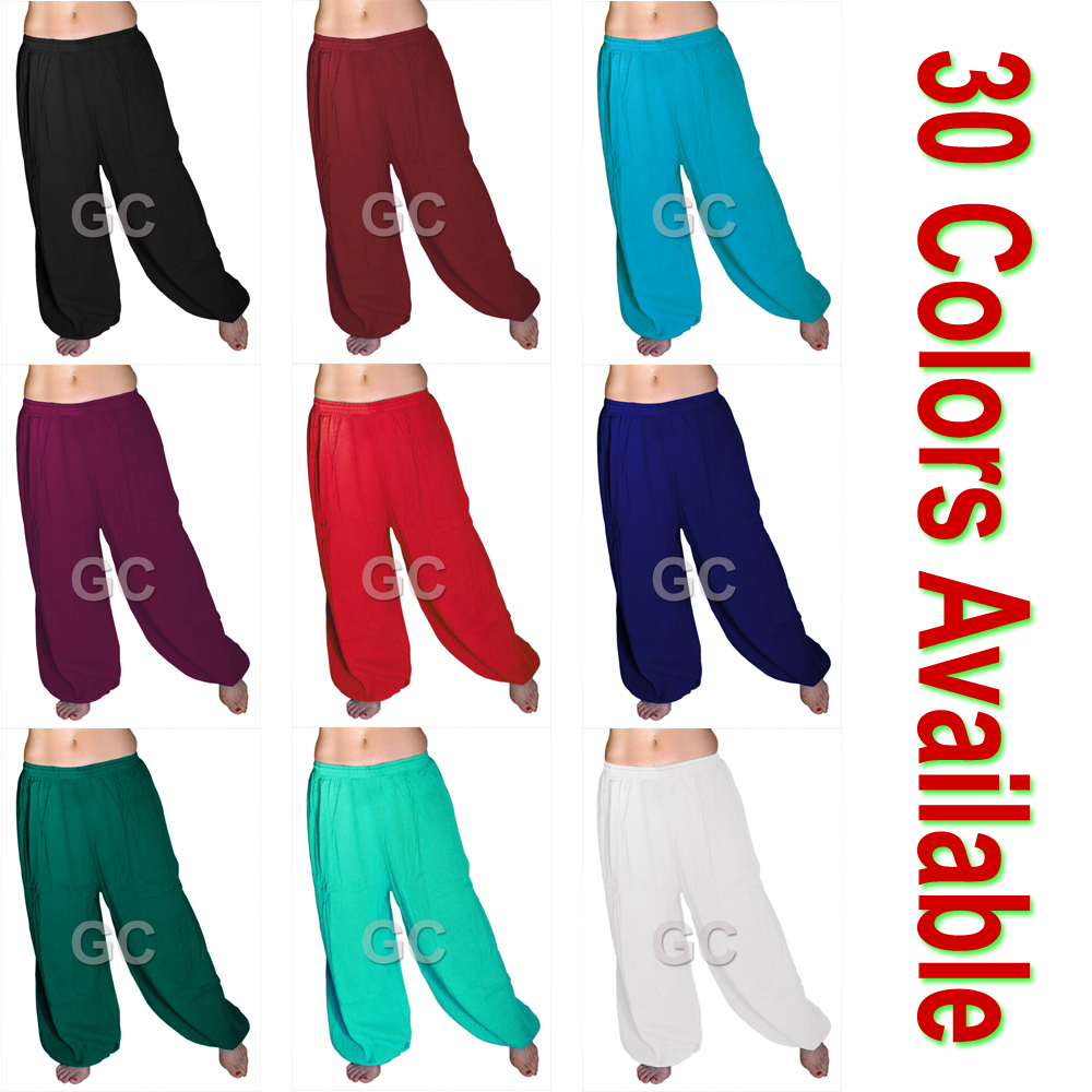 100 Cotton Harem Yoga Pants Belly Dance Trousers Aladdin Students