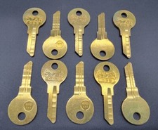 10 Vtg Star Key Blanks CG3 OAM Made In USA Approx 1 13/16"