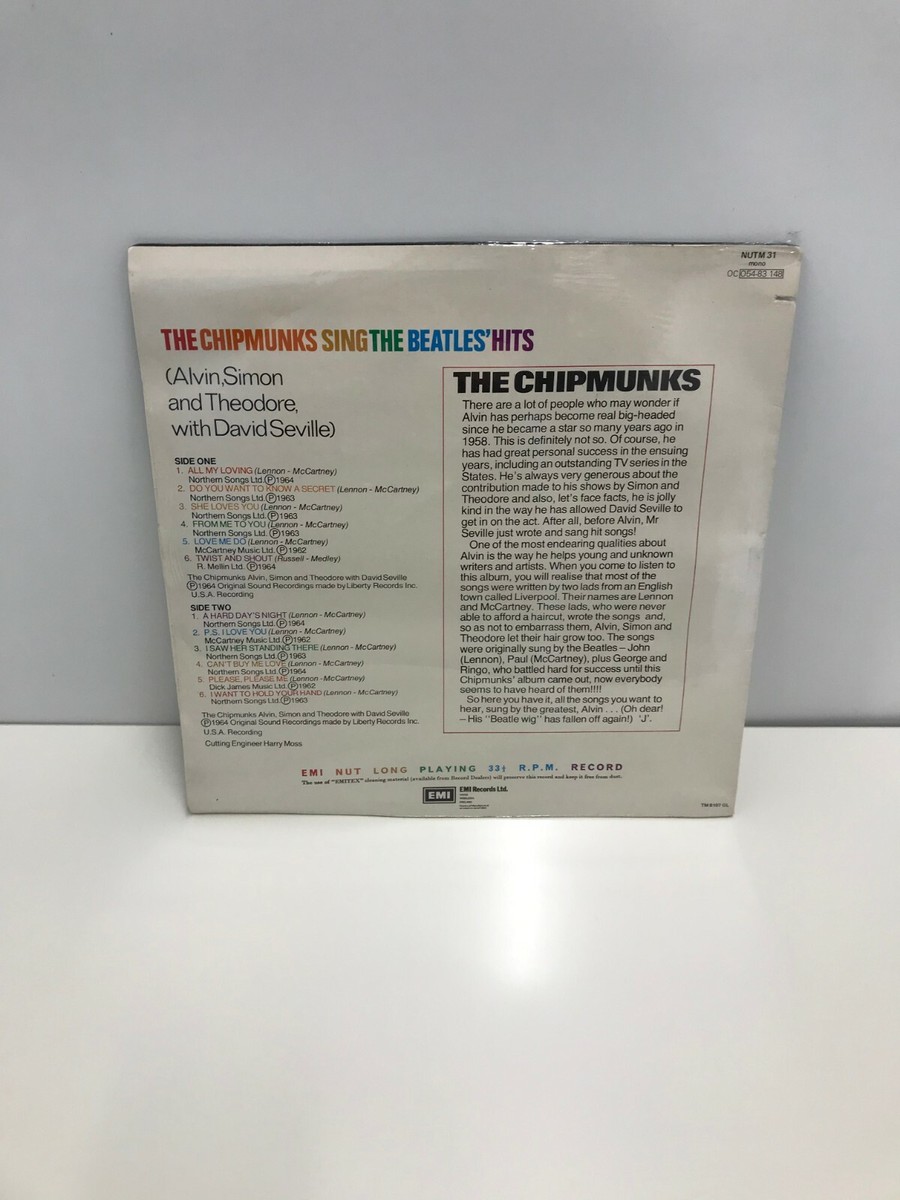 The Chipmunks Sing The Beatles' Hits LP 1964 US ORIG SEALED