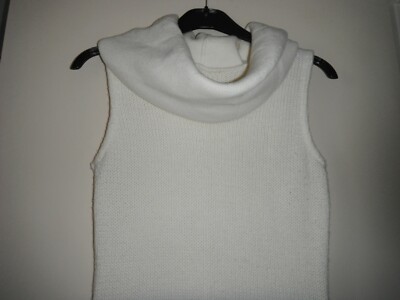 Robe Pull Chasuble Tricot - Blanc Cassé - Taille 38/40 - Neuf Sans étiquettes