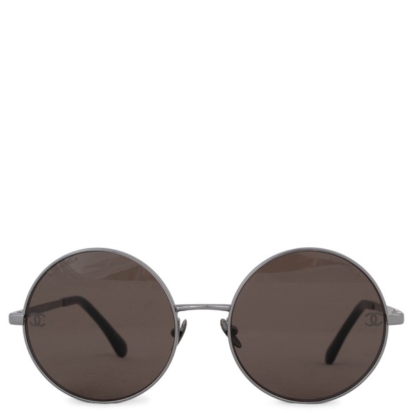 71715 authentische Chanel Sonnenbrille metallisch rund 4268
