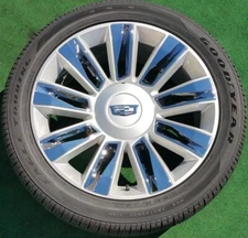 Cadillac Escalade Platinum Wheels Tires Goodyear New 2020 OEM Factory GM spec 22