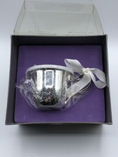 VTG Babies First Cup Silver Plated Baby Sippy Cup Lid Baby Shower Gift w/ Box