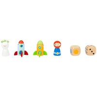 Small Foot Ludo „Space“, Gesellschaftsspiel, Aus Holz, Ab 4 Jahre