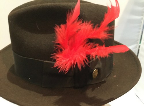 RED natural feathers for all hats 