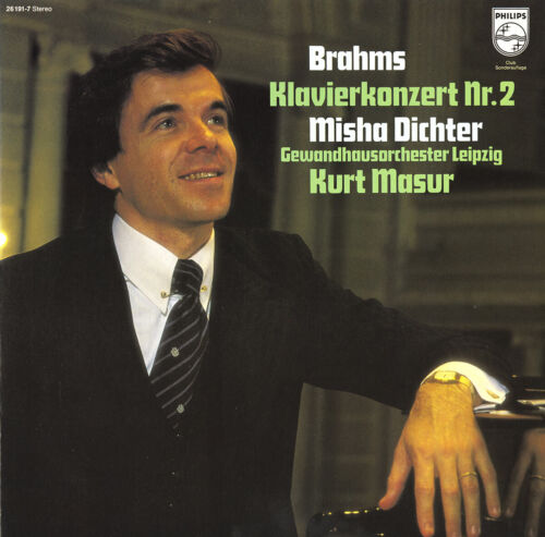 BRAHMS Piano Concerto 2 MISHA DICHTER, MASUR Philips 26191 LP NM 1977 Recording - Foto 1 di 3