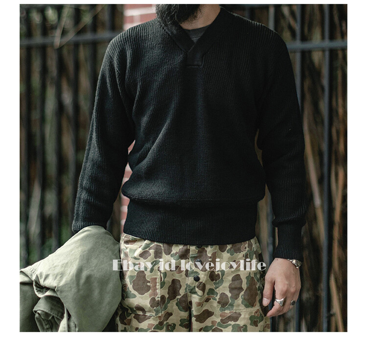 Bronson Mechanics Type A-1 Sweater USAAF V-Neck Men