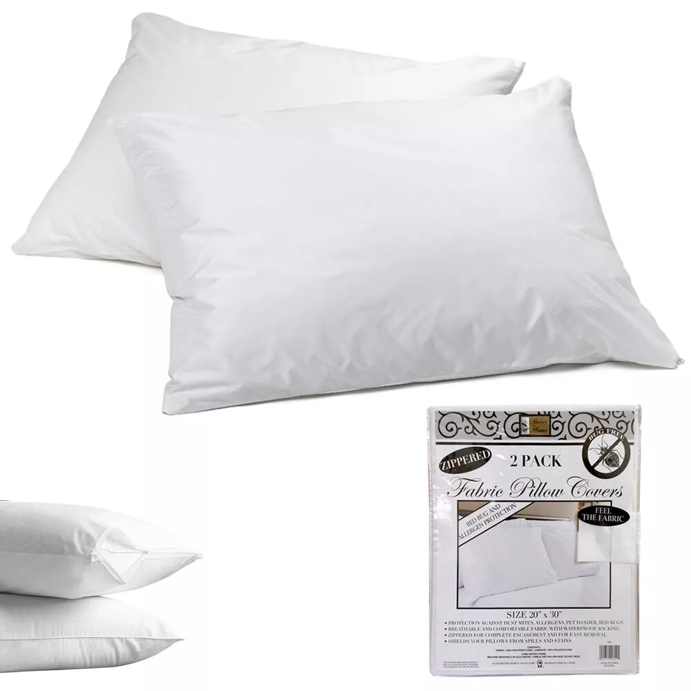 Plastic online pillow covers