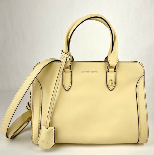 Alexander McQueen Luce Giallo Pelle Teschio Lucchetto Borsa 419780 7200 M |  eBay