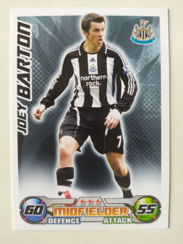 Match Attax Topps Trading Card Premier League 2008 / 2009 Joey Barton - Picture 1 of 2