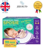 Sposie Adhesive Free Diaper Booster Pads Size 4-6 90 Count Nighttime Leaks NEW