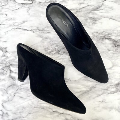 Pointed Toe Mule Vince Ralston Pointed Toe Mules Vince Mules Black