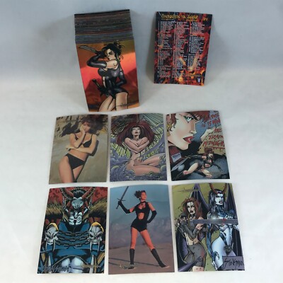 AVENGELYNE ALL-CHROMIUM SERIES 1 Wildstorm 1996 Complete Card Set