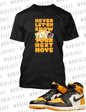 Never Let Them Know Graphic Pro Club Shaka Sneaker Tee Shirt J1 Retro OG Sport T