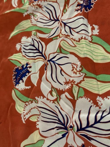 Camisa Hawaiana Avanti Original Seda Talla XL Floral Tropical Playa Viaje Preppy - Imagen 7 de 12