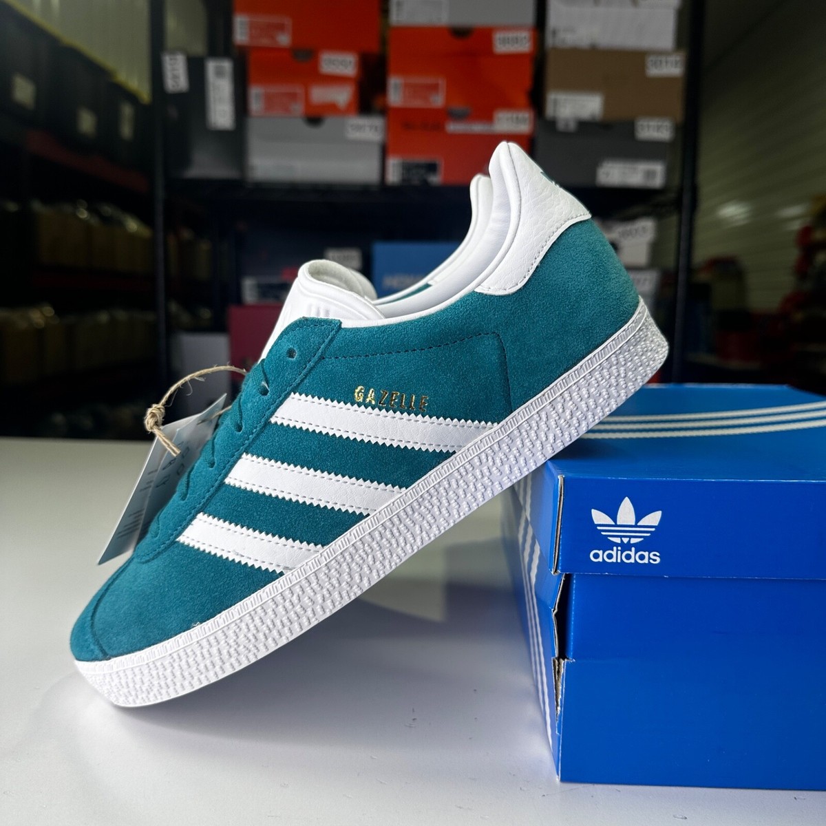adidas Gazelle J 'Legacy Teal' IF9800 Size 5.5 NEW | eBay