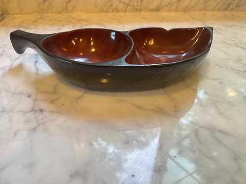 Vintage Peek Brothers Haitian Mahogany Wooden Serving Dish/Bowl - Picture 2 of 7