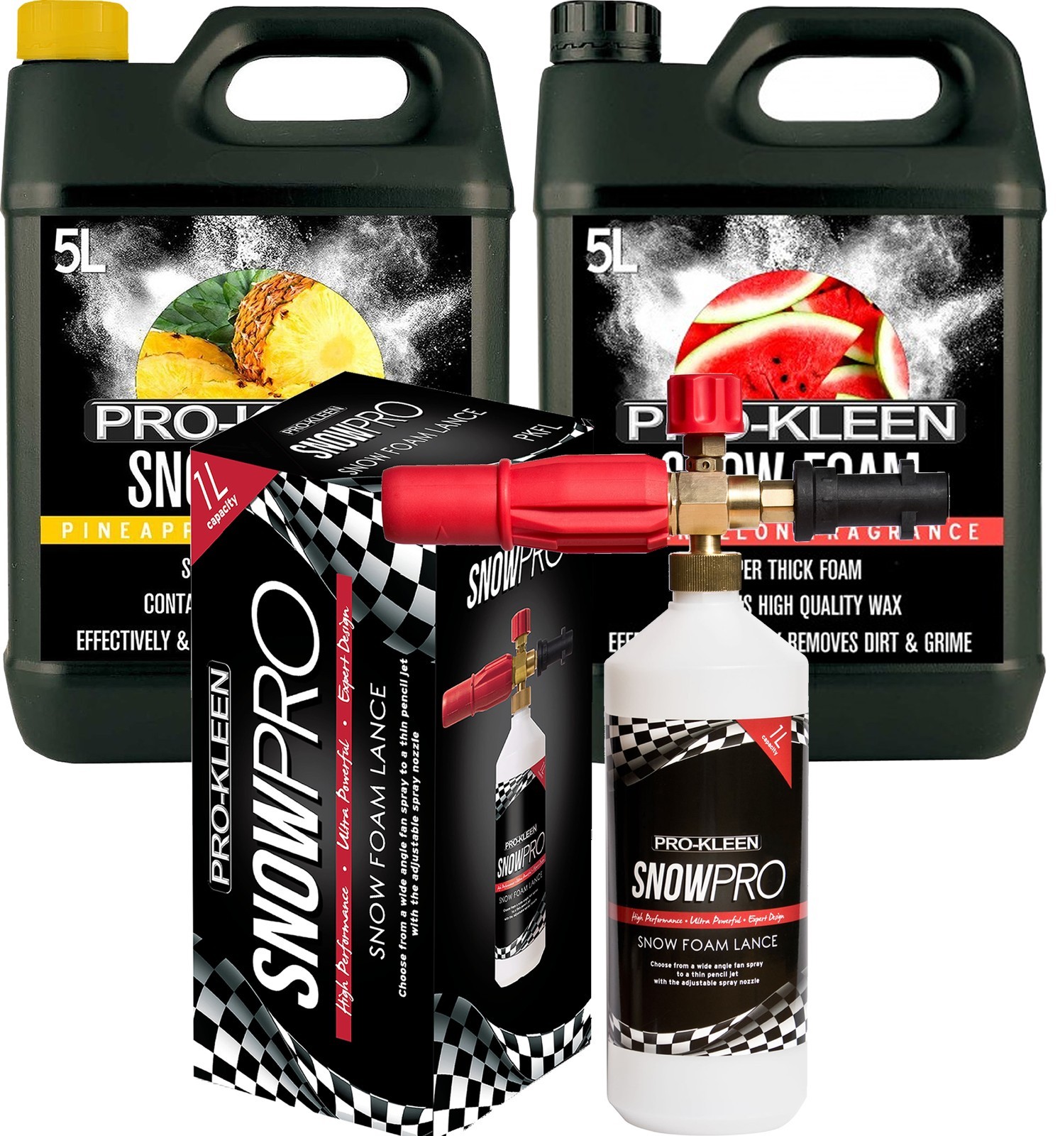 ProKleen Car Snow Foam Pineapple Watermelon 10L & Lance Karcher K Series Gun