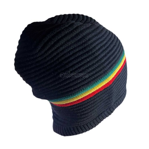 Cappello Berretto Rasta Dreadlocks Tam 100% Cotone Berretto Reggae Marley Giamaica M/L - Foto 38 di 65