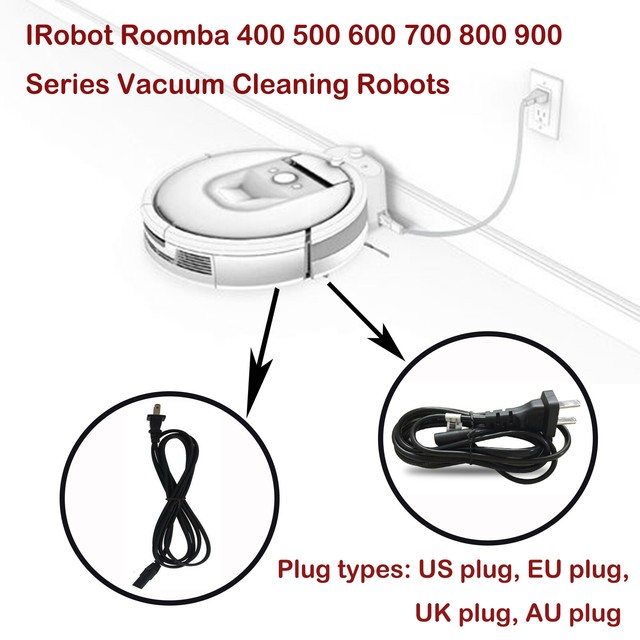 Charger Cable Power Cord for iRobot Roomba 500 529 560 650 780 800 900