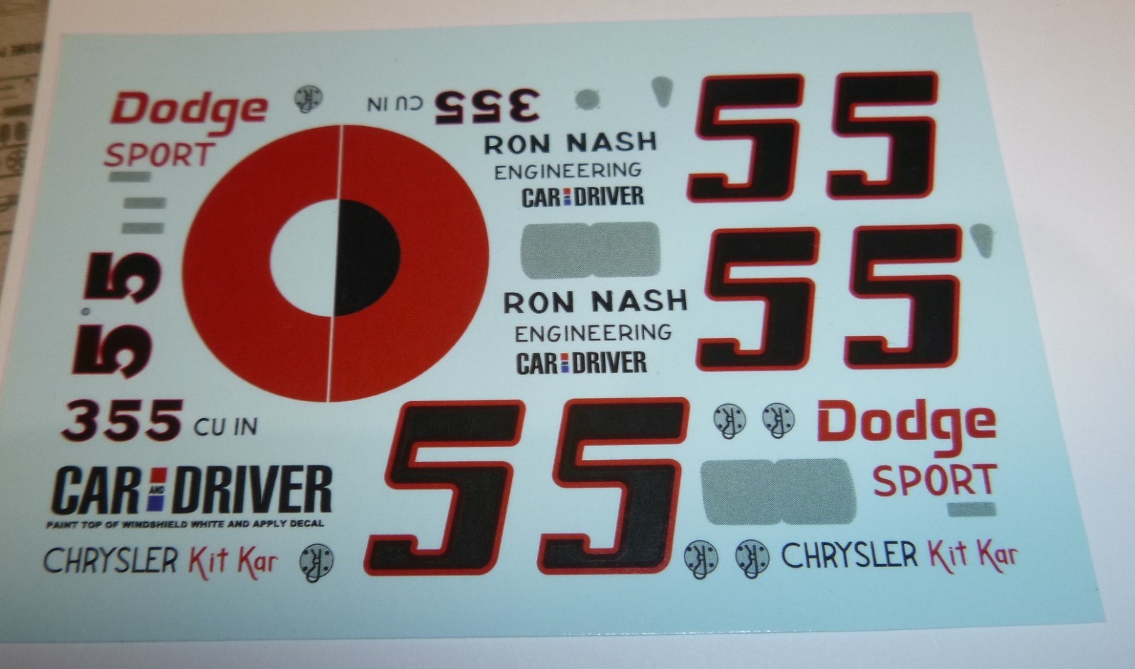 PPP JOE RUTTMAN DART "KIT CAR" RON NASH 55 CAR&DRIVER 1/25 MODEL CAR