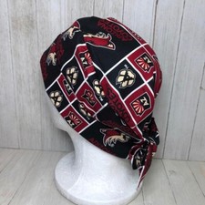 Arizona Coyotes Pixie Tie-Back OR Scrub Cap for Women, Doctor Nurse Medical