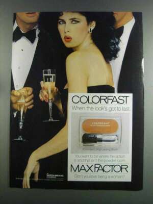 1982 Max Factor Colorfast Long-Lasting Blush Ad