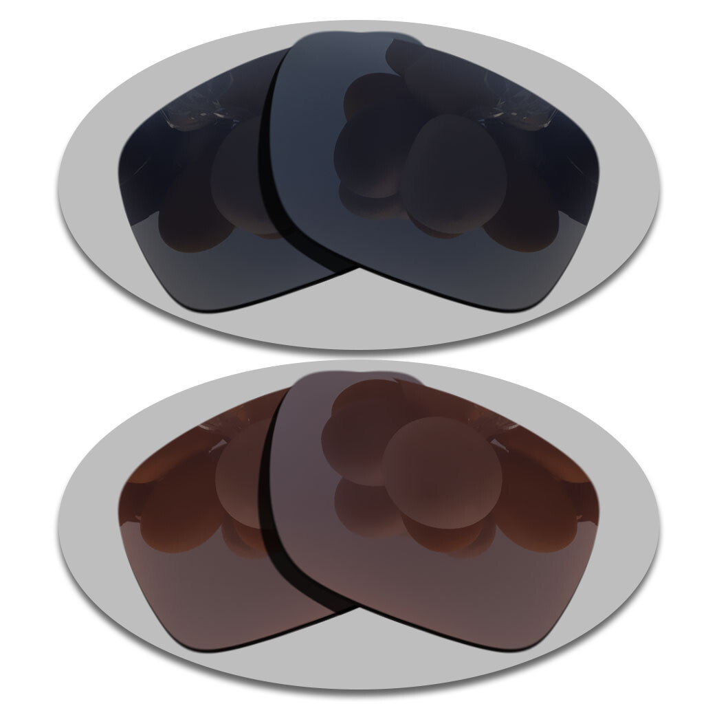 Grey Black&Brown Polarized Lenses Replacement For-Oakley Mainlink