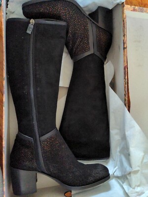 Jo Ghost Women Siros Col Tall Premium Leather Boots Sz NIB