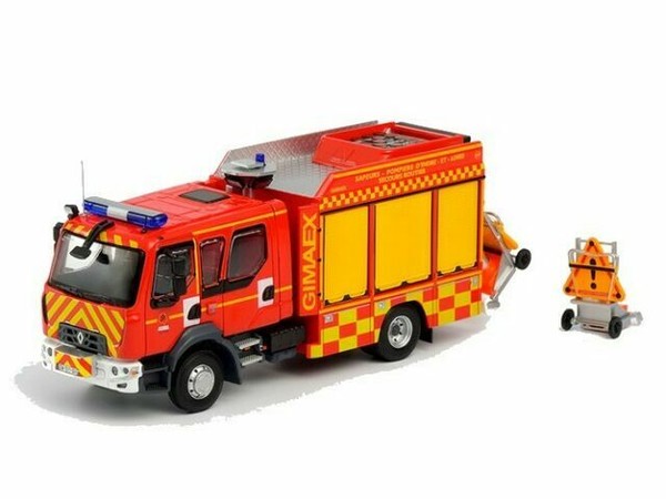 Camion De Pompier Eligor 1/43 - Volkswagen T6 SDIS 2A Avec Gyrophare