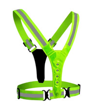 LED Reflective Safety Vest High Visibility Night Safety Yellow