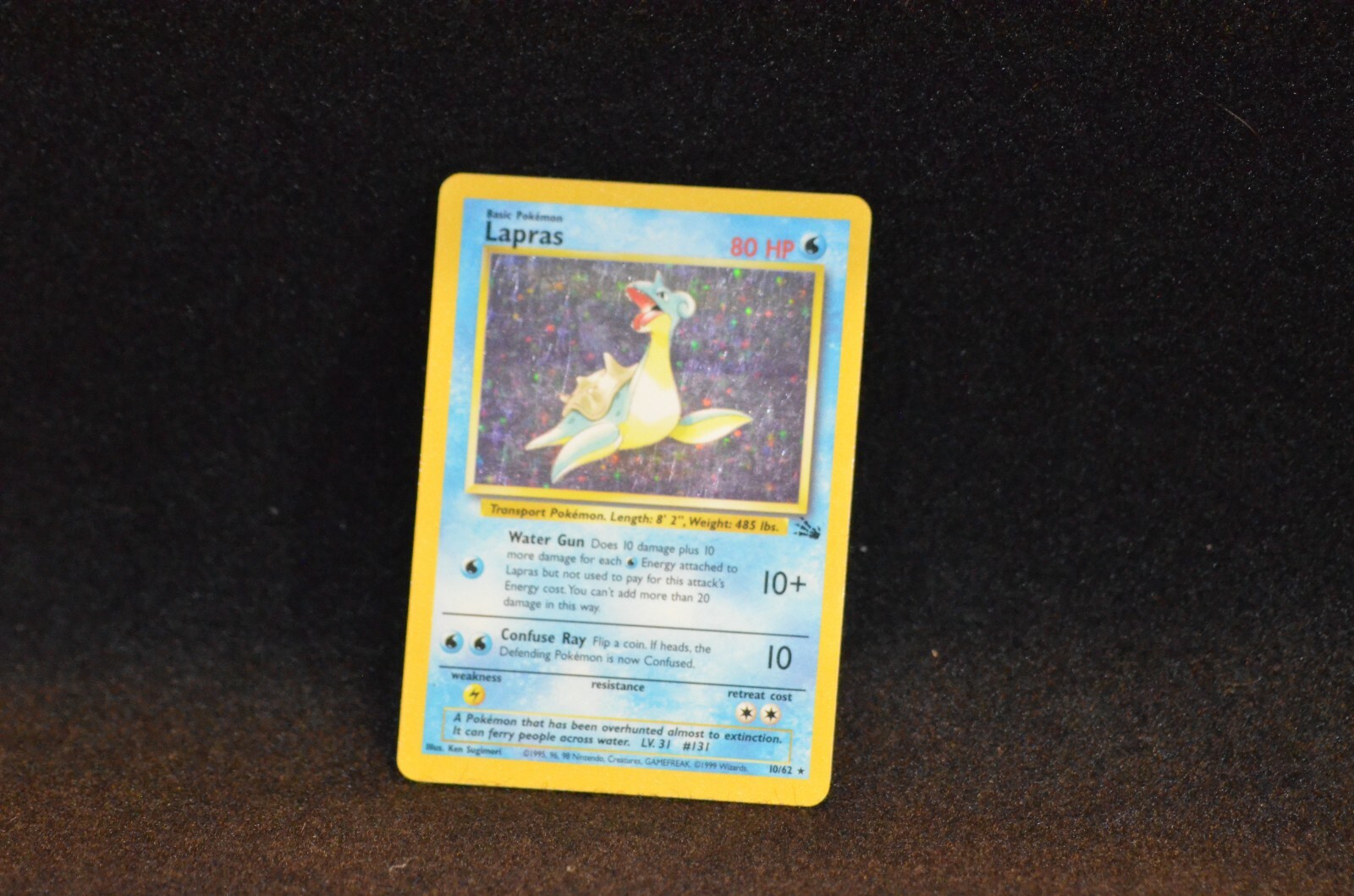 1999/2000 Pokemon Base Set Unlimited Holo Lapras [ Near Mint ] [ 10/62 ]