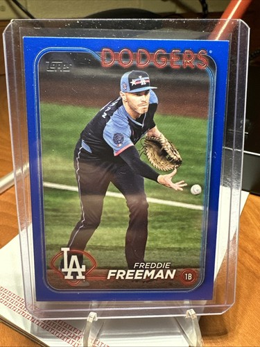 2024 Topps Update Freddie Freeman Royal Blue Parallel 2024 Mlb All-Star Game - Picture 1 of 5