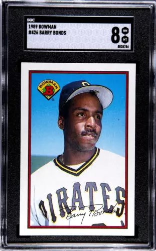 1989 Bowman Baseball #426, BARRY BONDS, SGC8 (NM/MT) Centered!