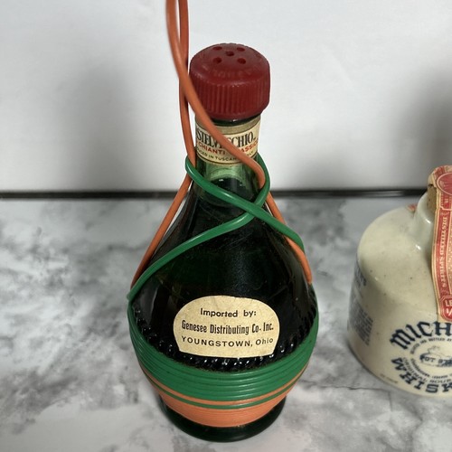 Vintage Chianti Mini Bottle Salt Shakers 1950s Assorted Lot Germany Japanese PA - Picture 6 of 13